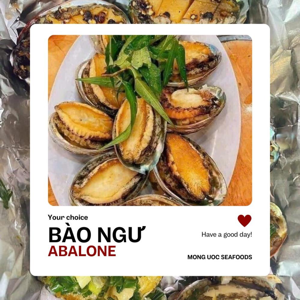 Bảng giá (Menu) Hải Sản Mộng Ước