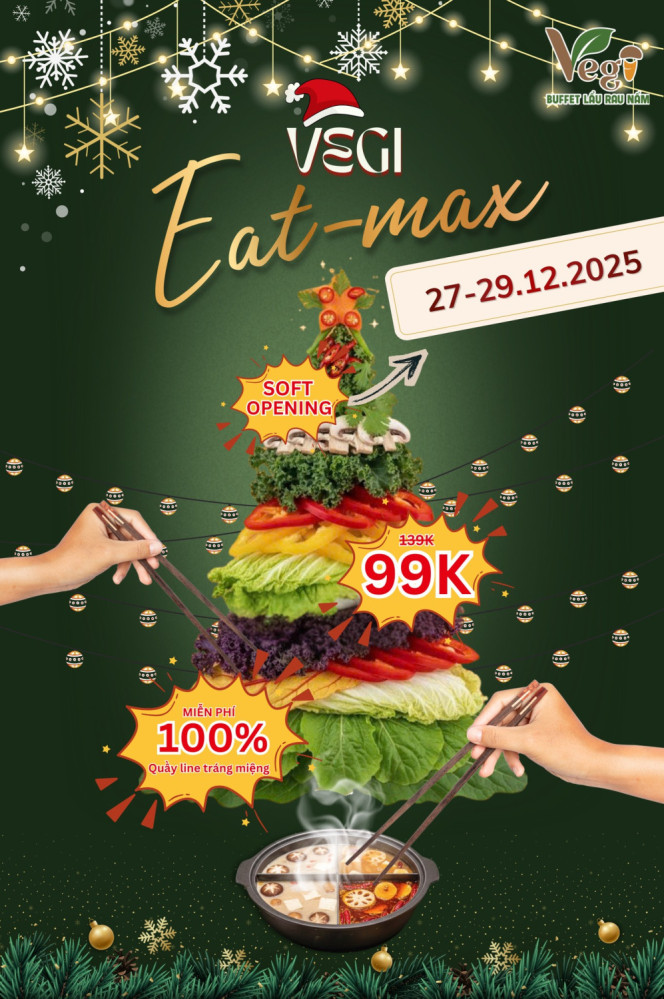 Bảng giá (Menu) VEGI Buffet Lẩu Rau Nấm