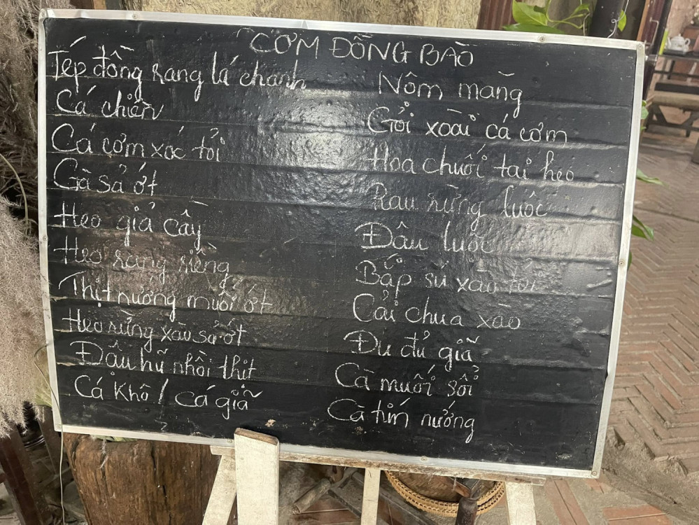 Bảng giá (Menu) Tiệm Ăn Bao Cấp Lê Thị